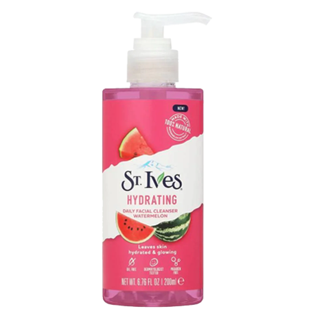 ST.Ives,ธรรมชาติ 100%,สครับอันดับ 1 จากอเมริกา,ST.Ives ราคา,ST.Ives รีวิว,เซนท์ไอฟ คลีนเซอร์ วอเตอร์เมลอน 200 ml ,เจลล้างหน้า,.